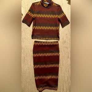 S Zara winter a skirt and top set